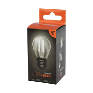 Лампа светодиод. филаментная REXANT Шарик GL45 7.5 Вт 600 Лм 4000K E27 прозрачная колба