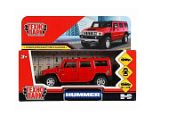 Модель машина металл "Hummer h2" 12см красный Технопарк