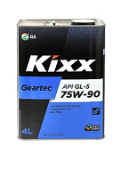 Масло трансмиссионное KIXX Geartec GL-5 75W90 п/синт 4л