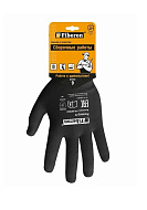 Перчатки "Для сборочных работ" полиэстер, черные Fiberon 9(L)
