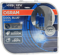 Лампа 12V H9 (75) +50% COOL BLUE BOOST 5000K бокс-2шт OSRAM