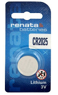 Элемент питания Renata CR 2025 (батарейка литиевая Li/MnO2, 148mAh, 3V)NEW