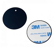 Пластины для магнитного держателя D=40 мм 3M черный Perfeo