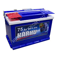 Аккумуляторная батарея KARHU 6СТ 75з прям 276х175х190 Казахстан