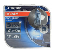 Лампа 12V H15 (15/55)+20% COOL BLUE INTENSE бокс2шт 3700K OSRAM