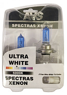 Лампа H7 12Vx75W+W5W AVS Spectras 5000K 4шт