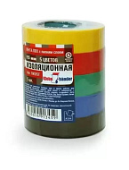 Набор изоленты ПВХ 15 х 10, 5 шт разных цветов Klebebander арт.ТIK515Т/40/1