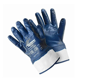 Перчатки хлопчатобумажные с полиэстером с нитриловым покрытием (манжета) Fiberon (XL)