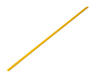 Трубка термоусадочная 1.0 / 0.5 мм 1м желтая REXANT