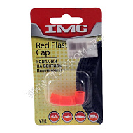 Колпачки на вентиль шины V712 RED пластик (4шт) IMG