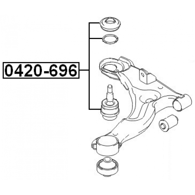 Опора шаровая FEBEST 0420-696 preview 2