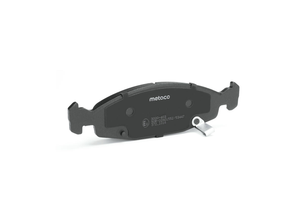 Колодки тормозные передние к-кт metaco 3000-403 preview 3