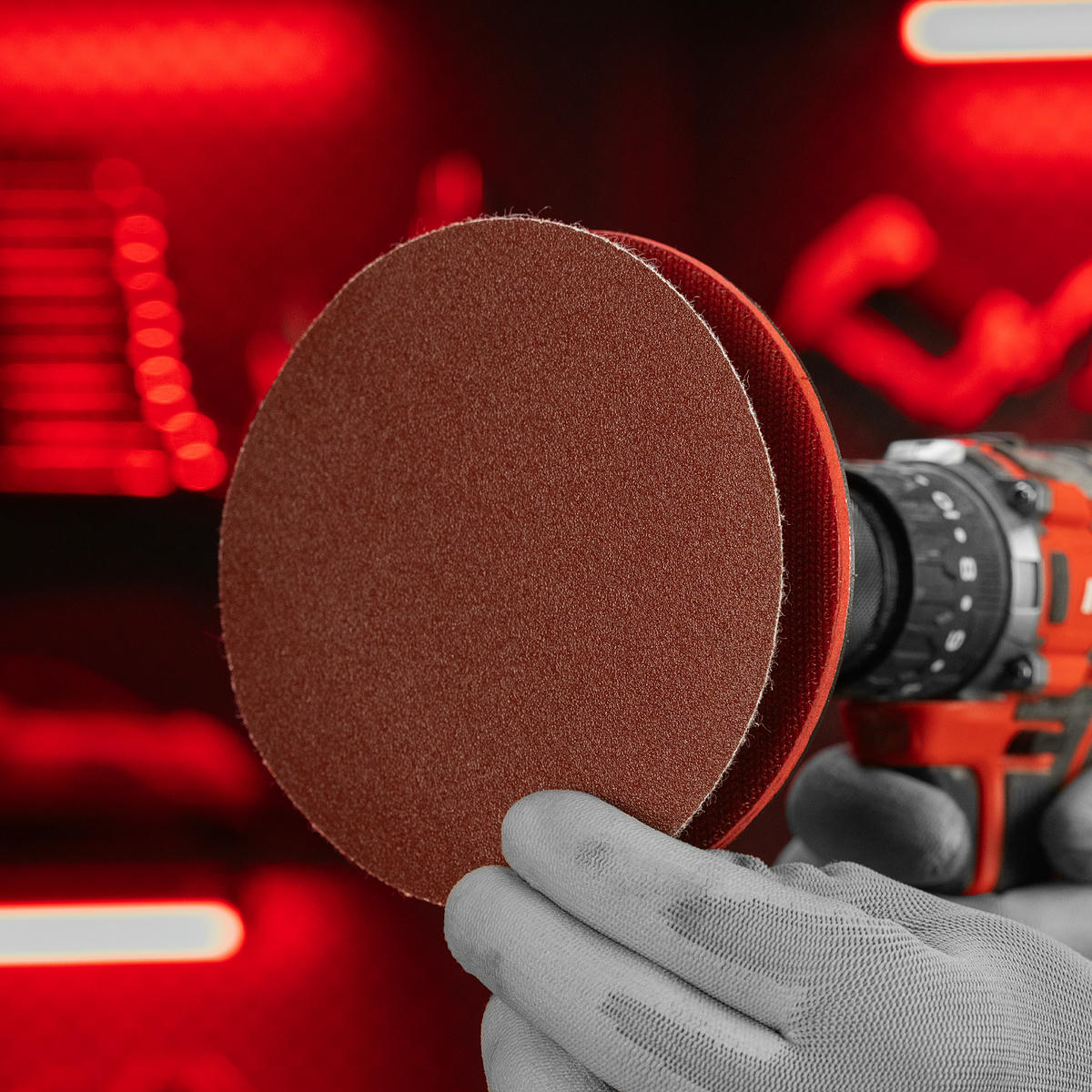 Круг абразивный на ворсовой подложке под "липучку", P 120, 125 мм, 10шт MATRIХ preview 6