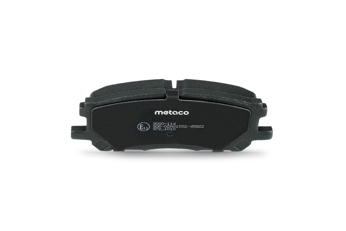 Колодки тормозные передние к-кт metaco 3000-114 preview 5