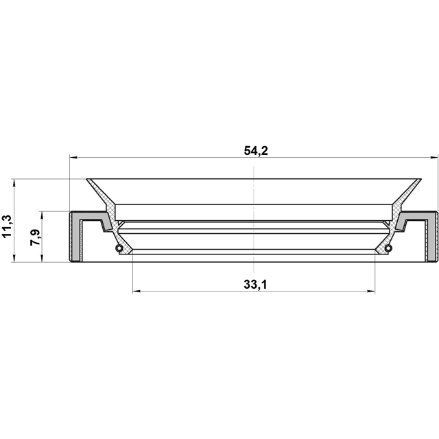 Сальник дифференциала правый FEBEST 95HAY-35540811R preview 2