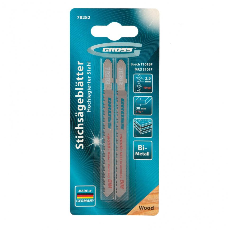 Полотна для электролобзика  Проф. лин, 2 шт.( 3101F - T101BF ) GROSS preview 3