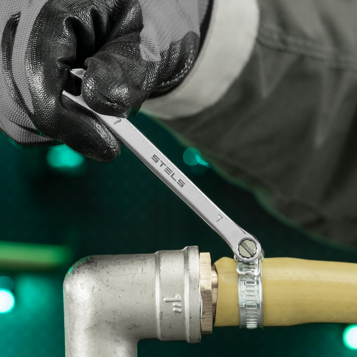 Ключ комбинированный 7 мм, CrV, матовый хром STELS preview 7