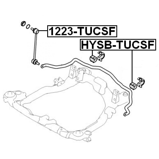 Стойка переднего стабилизатора FEBEST 1223-TUCSF preview 2