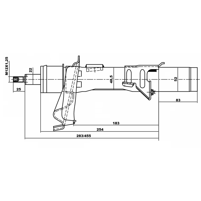 Амортизатор передний FEBEST 216651985FR preview 2
