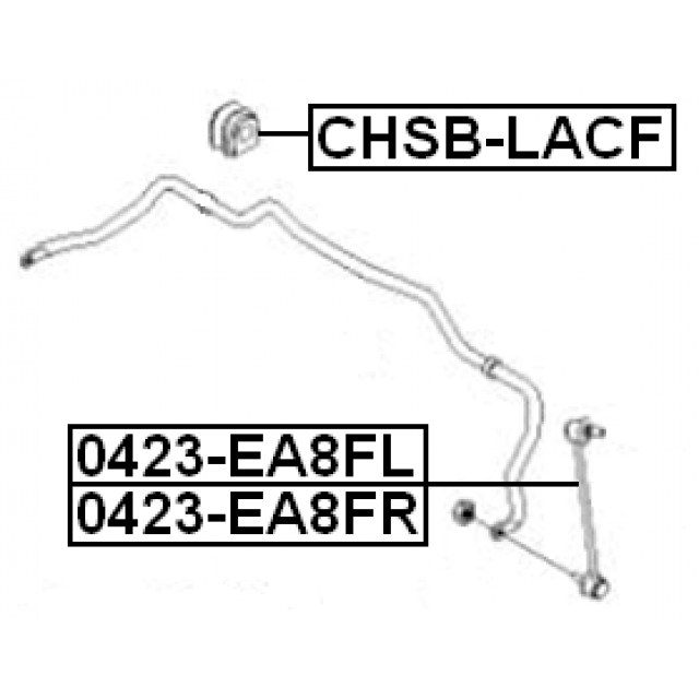 CHSBLACF_втулка стабилизатора переднего! Daewoo Lacetti Station Wagon 04> preview 2
