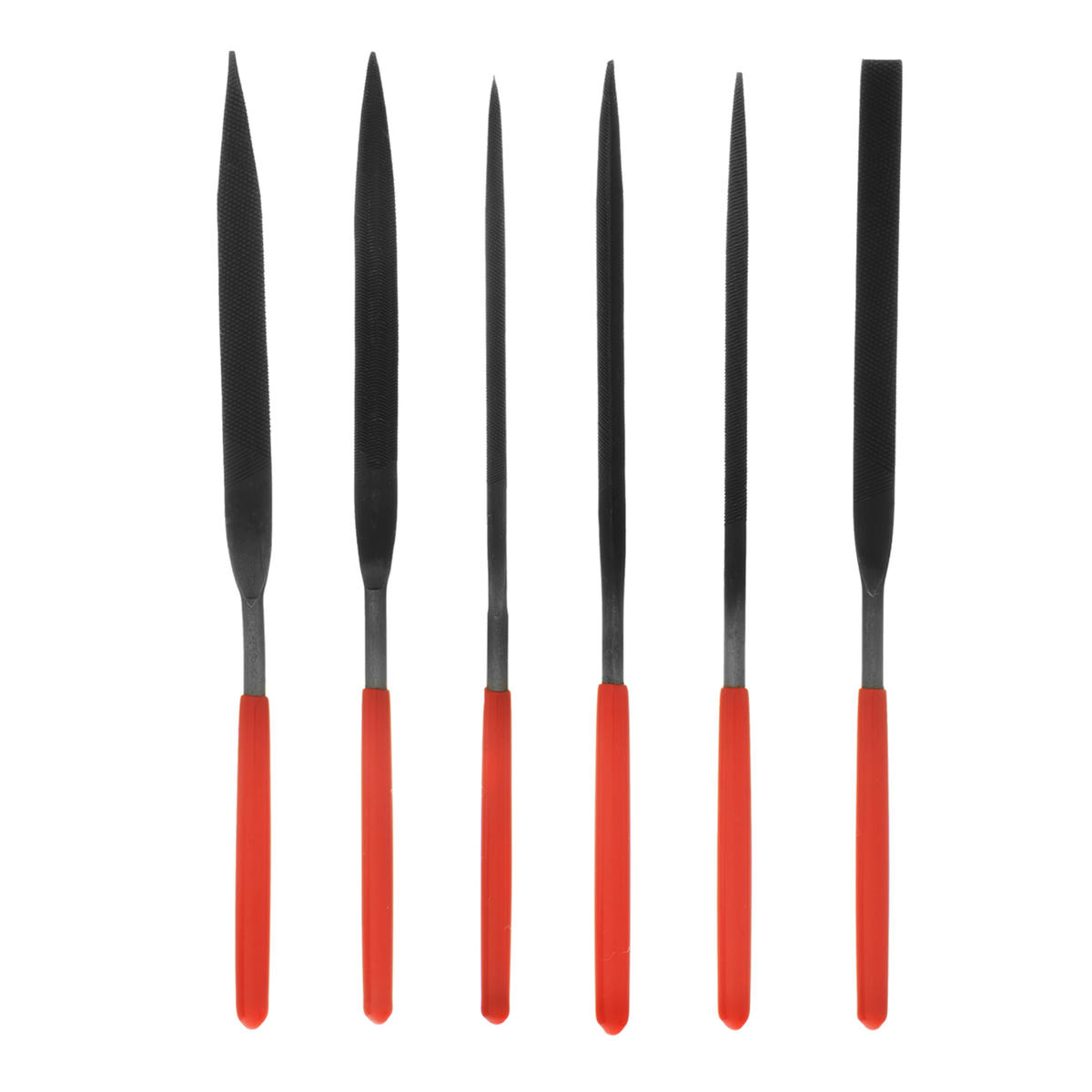 Набор надфилей, 160 х 4 мм, 6 шт., обрезиненные рукоятки MATRIX preview 1