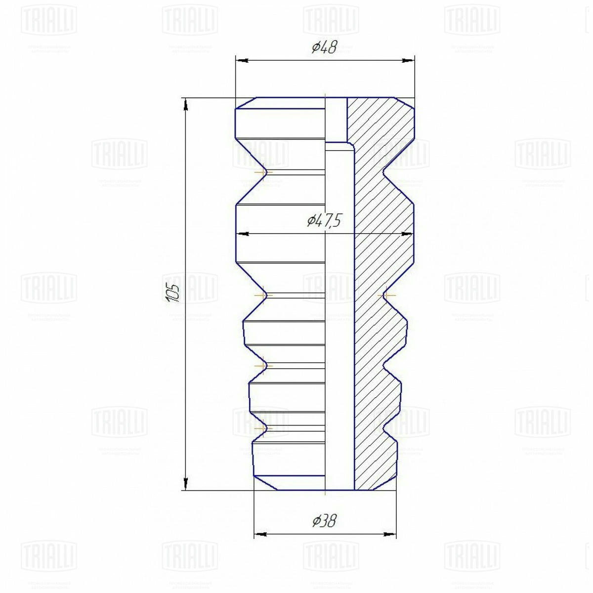 Отбойник амортизатора TRIALLI BC 0183 preview 3 Отбойник амортизатора TRIALLI BC 0183 preview 3