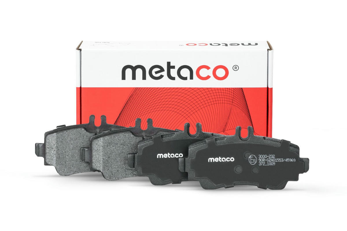 Колодки тормозные передние к-кт metaco 3000-232 preview 1