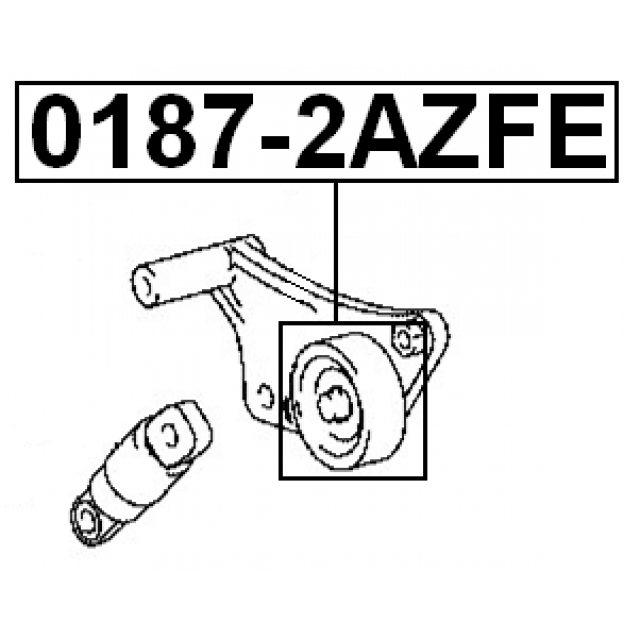 Ролик натяжителя приводного ремня TOYOTA 2.0/2.4 00-> FEBEST 0187-2AZFE preview 2