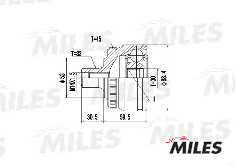 ШРУС наружный AUDI A4/A6/VW PASSAT 1.6-2.3 95-05 (GKN 301955) GA20037 preview 1