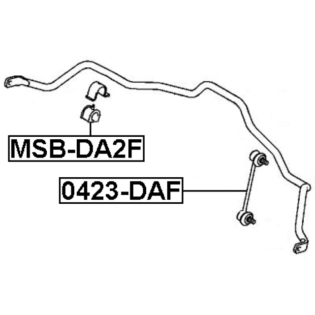 0423DAF_тяга стабилизатора переднего! Volvo S40/V40 all 95> preview 2