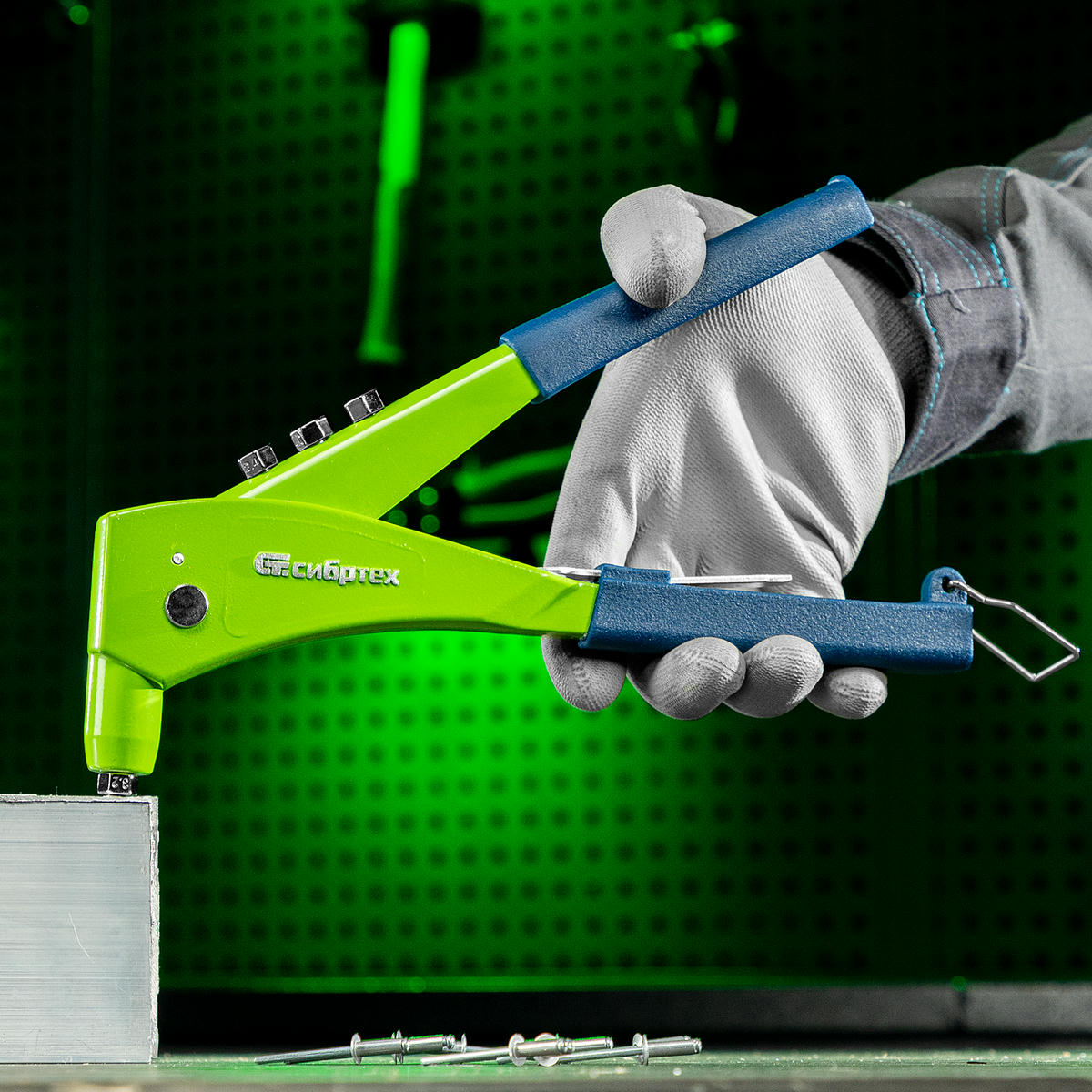 Заклепочник СИБРТЕХ 250мм литой, заклепки 2,4-3,2-4,0-4,8мм preview 1