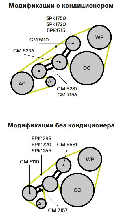 Ролик-натяжитель ручейкового ремня TRIALLI CM5110 preview 3