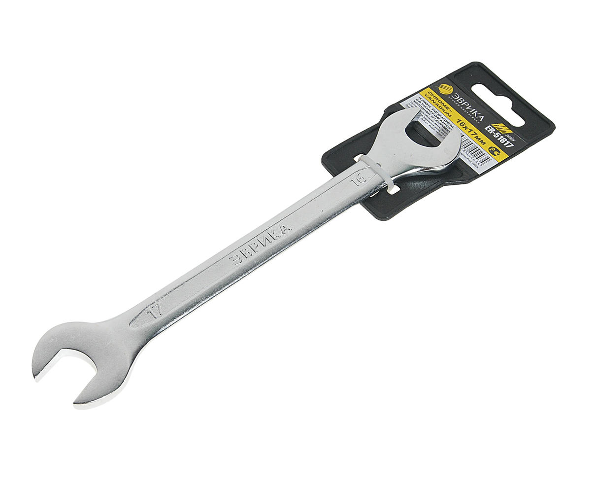 Ключ рожковый 16х17мм PRO ЭВРИКА preview 1