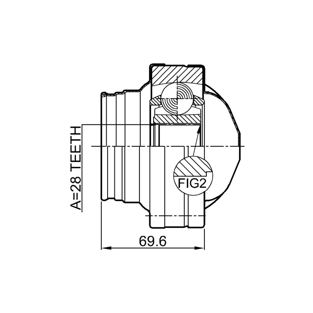 1611-639_ШРУС внутренний к-кт! 28x94 MB Vito/Viano D 03> preview 2