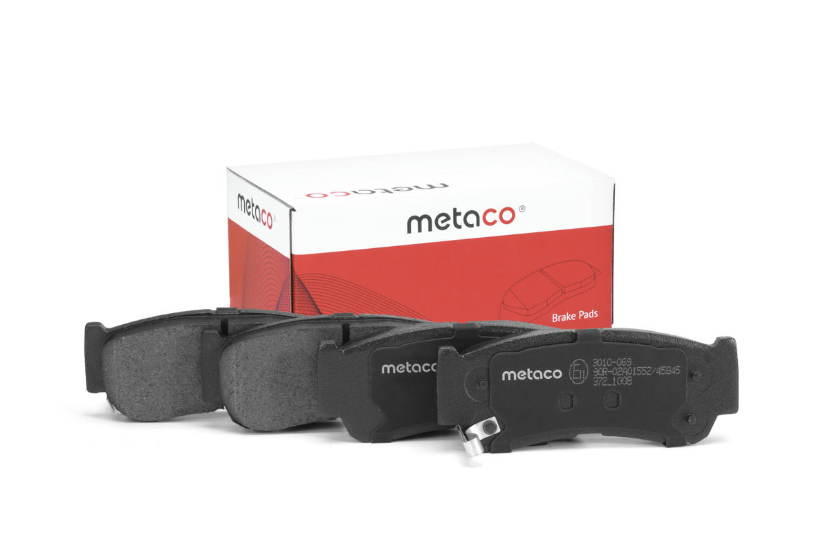 Колодки тормозные задние дисковые к-кт metaco 3010-069 preview 1