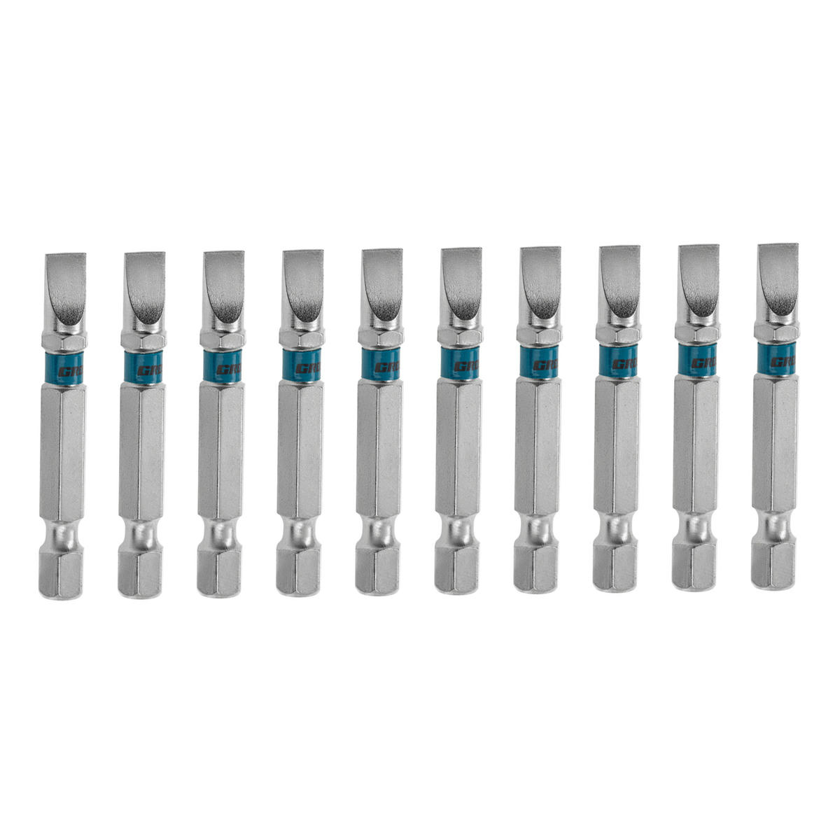 Набор бит SL6,0х50, сталь S2, 10шт GROSS preview 1