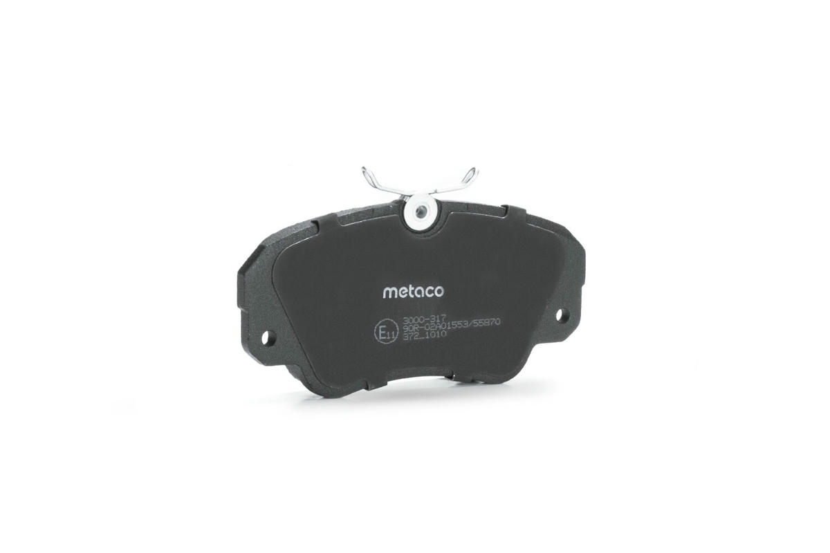 Колодки тормозные передние к-кт metaco 3000-317 preview 2
