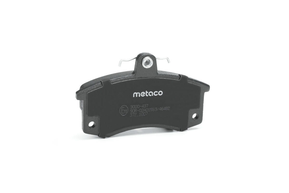 Колодки тормозные передние к-кт metaco 3000-437 preview 2