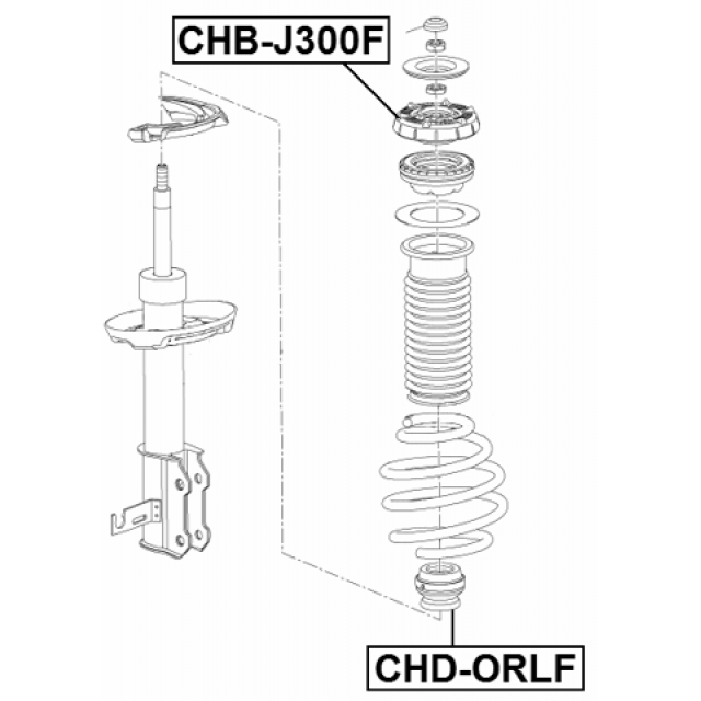 Отбойник амортизатора FEBEST CHD-ORLF preview 2