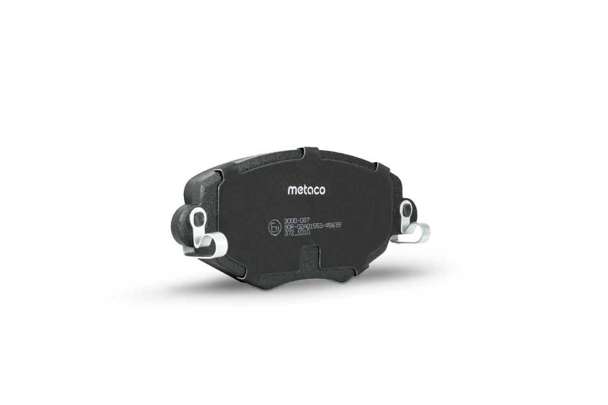Колодки тормозные передние к-кт metaco 3000-087 preview 2