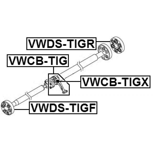 Подшипник подвесной FEBEST VWCB-TIG preview 2
