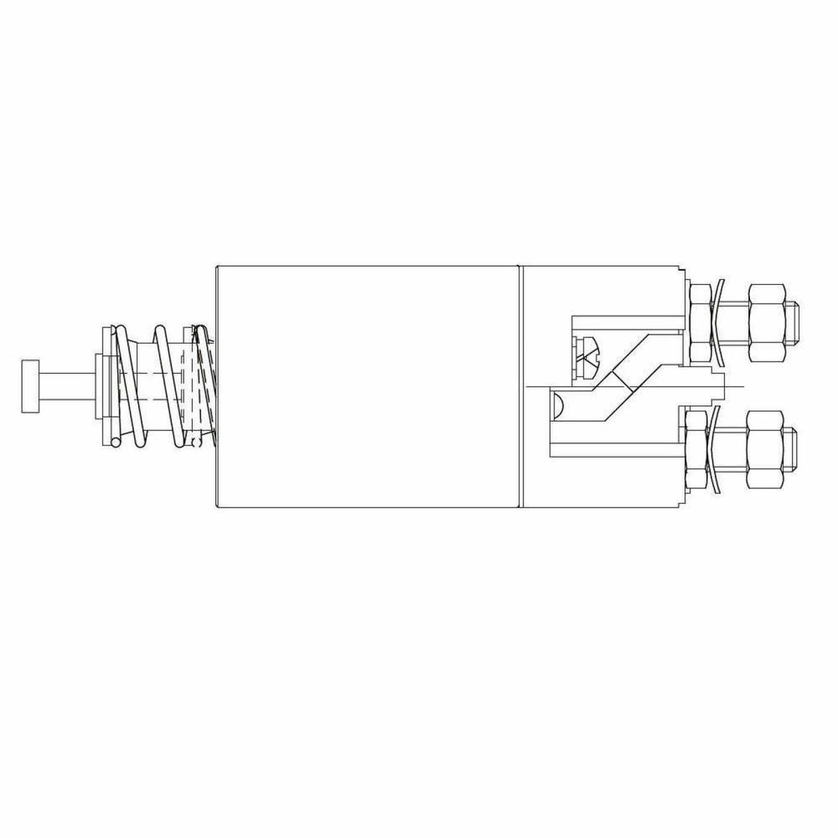 Реле втягивающее стартера для а/м ГАЗ 3310 Валдай c дв. Cummins ISF 3.8 (VSR 0312) VSR 0312 preview 5