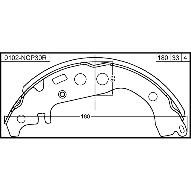 Колодки барабанные к-кт FEBEST 0102-NCP30R preview 2