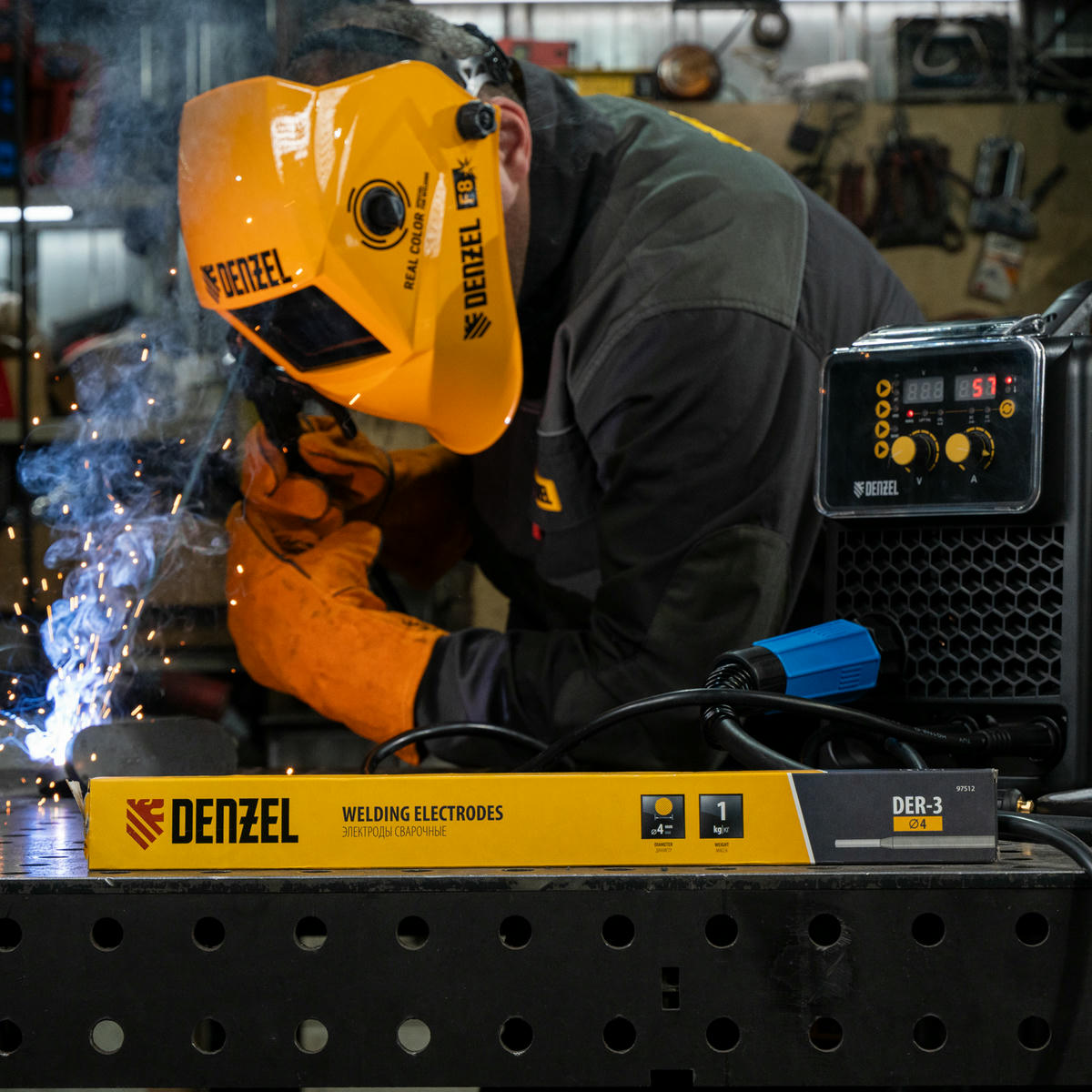 Электроды DER-3, диам. 4 мм, 1 кг, рутиловое покрытие Denzel preview 7