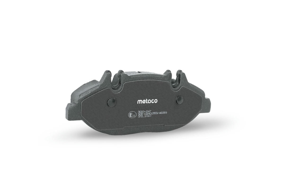 Колодки тормозные передние к-кт metaco 3000-247 preview 2