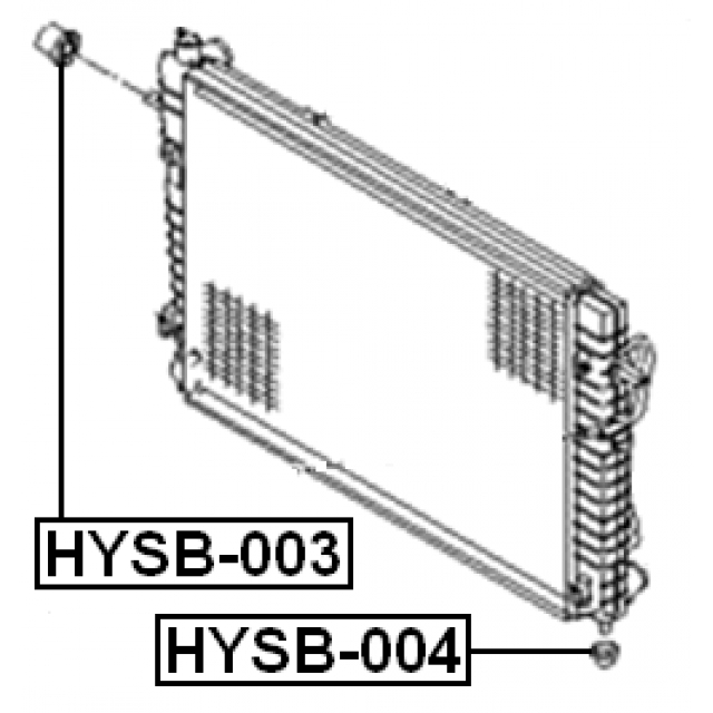 Подушка радиатора FEBEST HYSB-004 preview 2