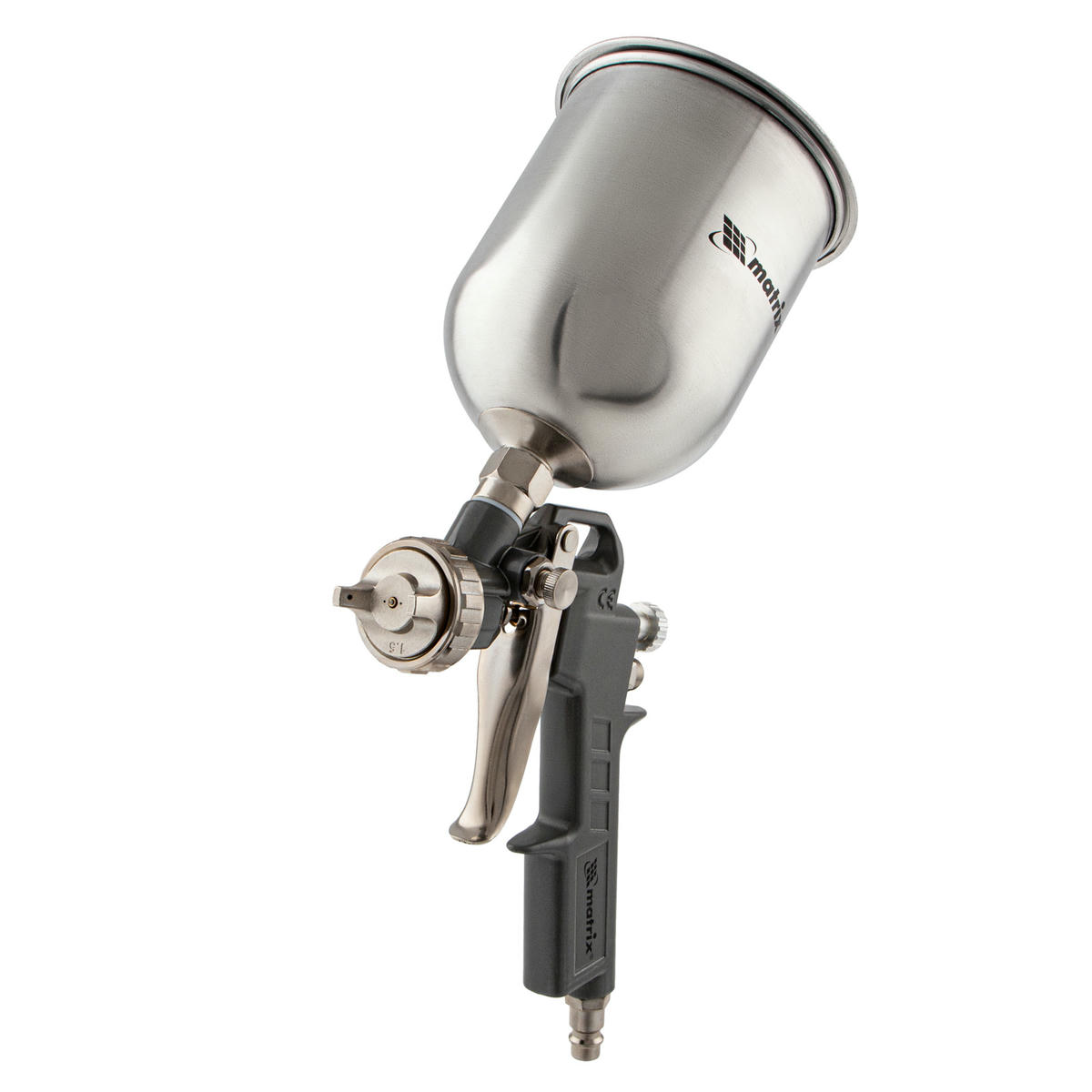 Краскопульт MATRIX с в/б V=0,6л + сопла диаметром 1.2, 1.5 и 1.8мм preview 2