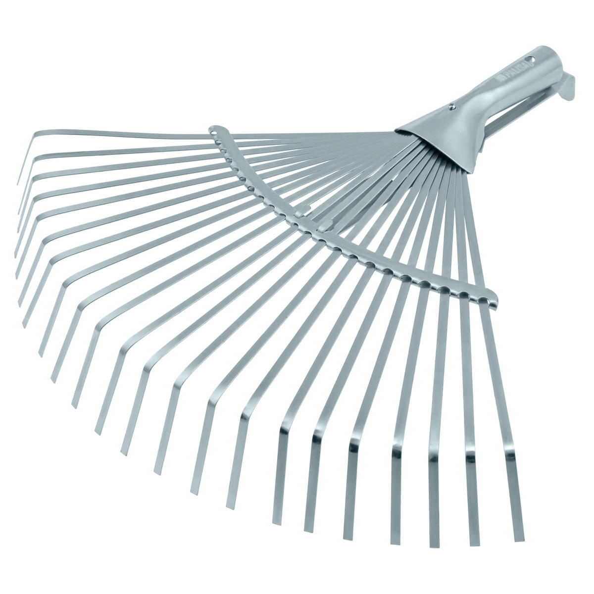 Грабли веерные стальные 300-480мм, 22 плоских зубьев, оцикованные, раздвижные без черенка PALISAD preview 1