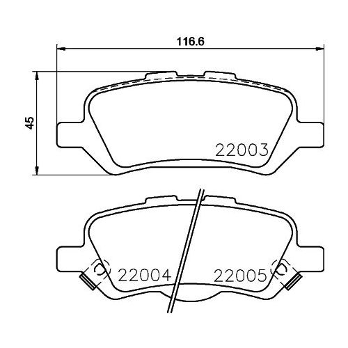 Колодки тормозные задние дисковые к-кт TRIALLI PF 4118 preview 4
