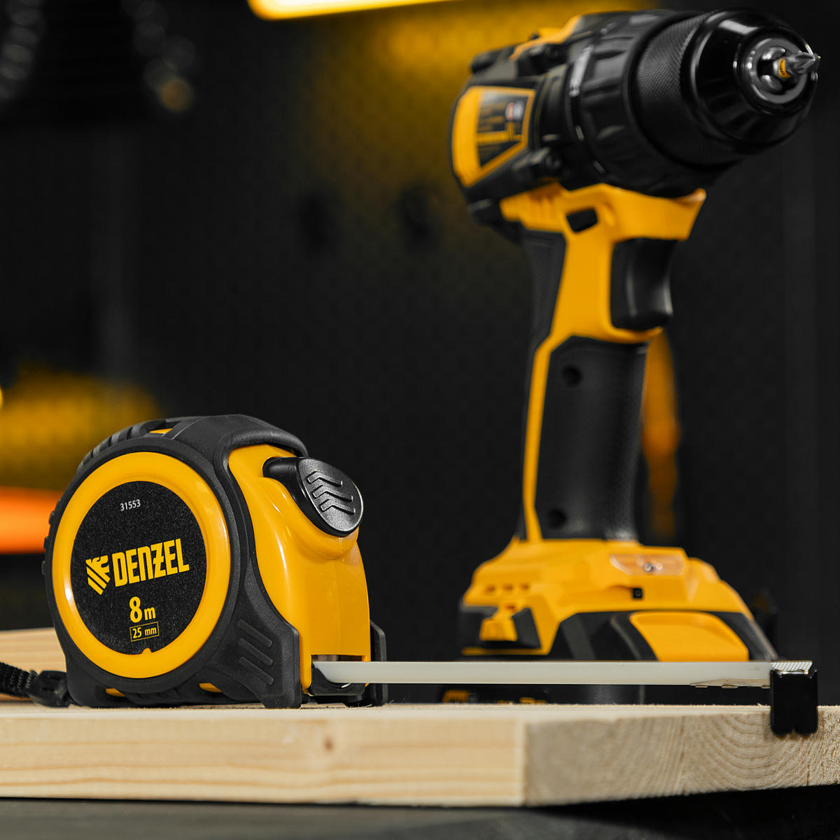 Рулетка 8м 25мм обрезиненный корпус, автм. фиксация DENZEL preview 7